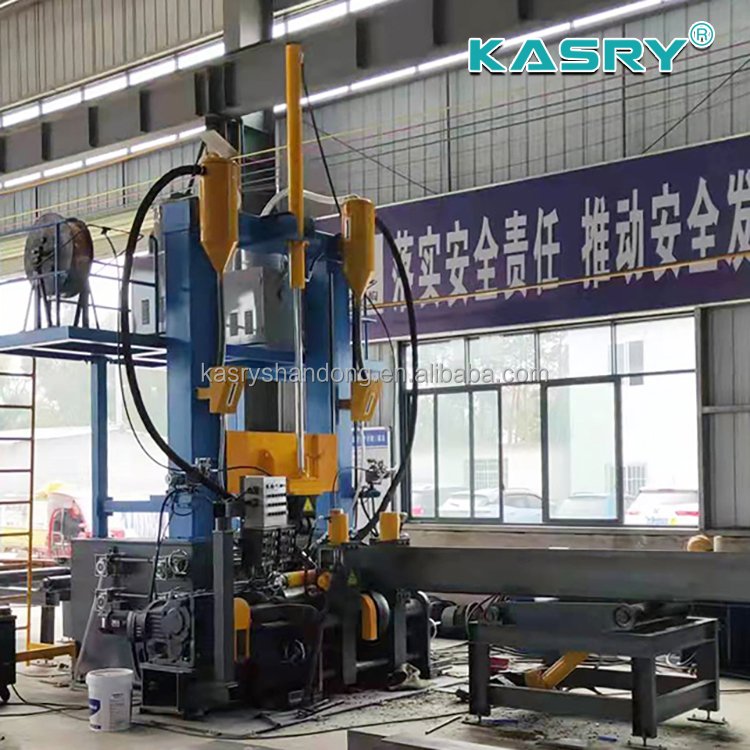 Steel Assembly Welding Straightening H Beam 3 in 1 Production Line Combination Machine
